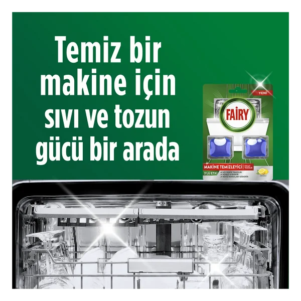 Fairy 2 Kapsül Bulaşık Makinesi Temizleyici Tablet - Görsel 3