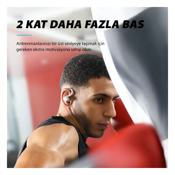 Anker SoundCore Sport X10 TWS Kulak İçi Bluetooth Kulaklık Beyaz - Görsel 2