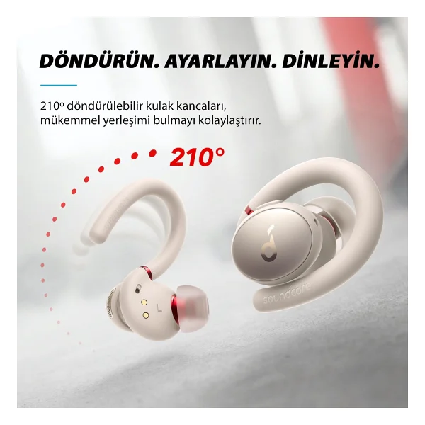 Anker SoundCore Sport X10 TWS Kulak İçi Bluetooth Kulaklık Beyaz - Görsel 5