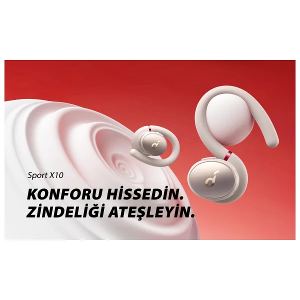 Anker SoundCore Sport X10 TWS Kulak İçi Bluetooth Kulaklık Beyaz - Görsel 7