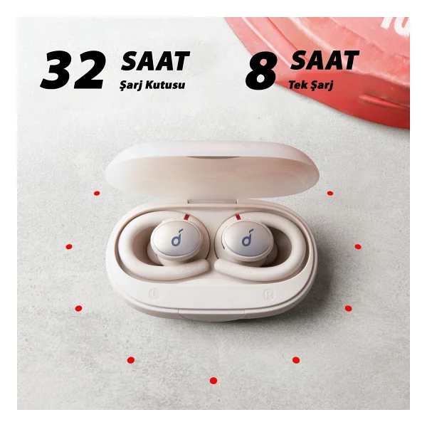 Anker SoundCore Sport X10 TWS Kulak İçi Bluetooth Kulaklık Beyaz - Görsel 4