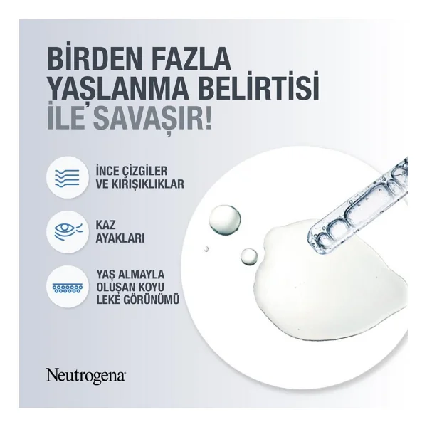 Neutrogena Retinol Boost SPF15 Gündüz Kremi - Saf Retinol ve Hiyalüronik Asit İçeren Yaşlanma Karşıtı Bakım, Tüm Cilt Tipleri, 50 ml - Görsel 4