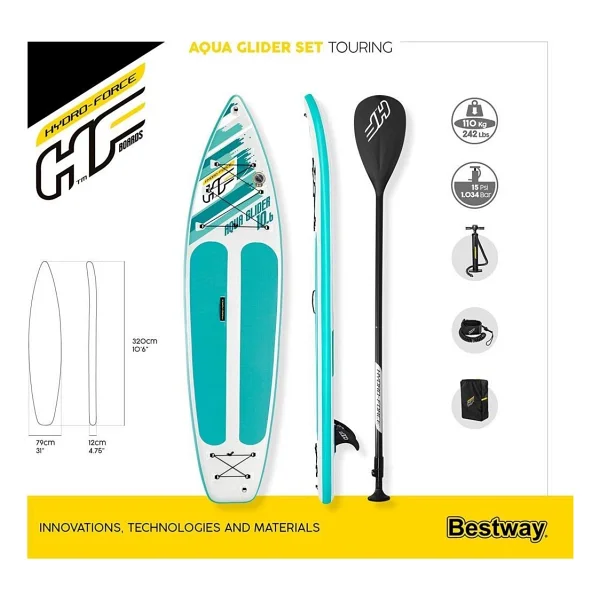 Hydro Force 65347 Aqua Glider 320 Cm Şişme Sup Board - Görsel 5