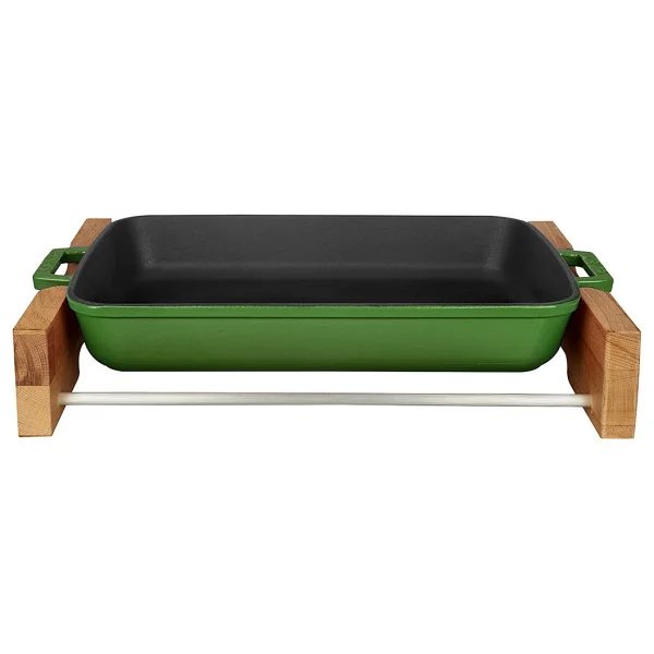 Lava Lv P Tp 2230 K4 R Ahşap Altlıklı 22x30 Cm Kırmızı Döküm Dikdörtgen Fırın Tepsisi - Görsel 5