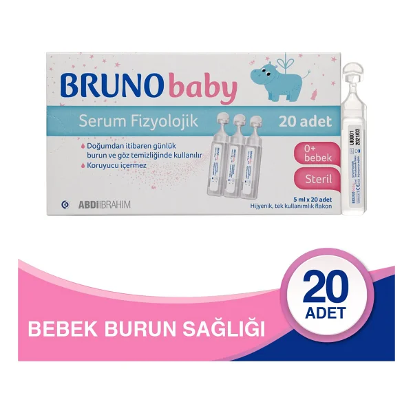 Bruno Baby 5 Ml 20'li Flakon Serum Fizyolojik - Görsel 3
