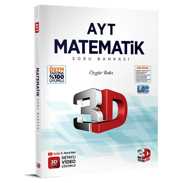 3d Yayınları Ayt Matematik Video Destekli Defter - Görsel 3