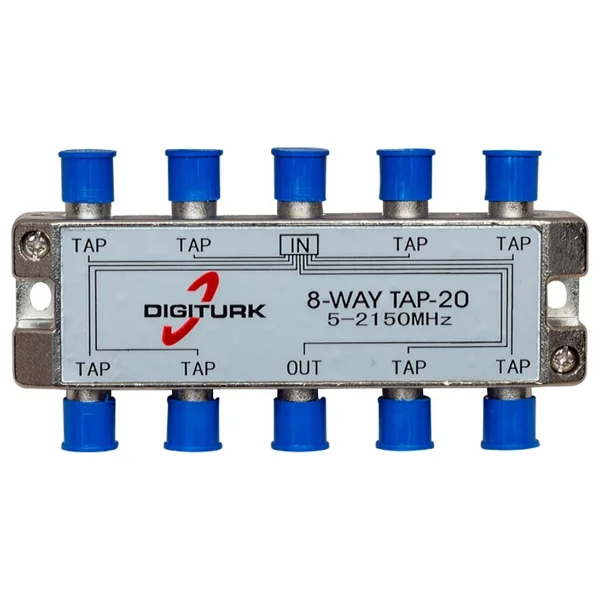 Dıgıturk 5-2150 MHz 20db 8 Yollu Tap Swıtch 1/8 Splıtter - Görsel 2