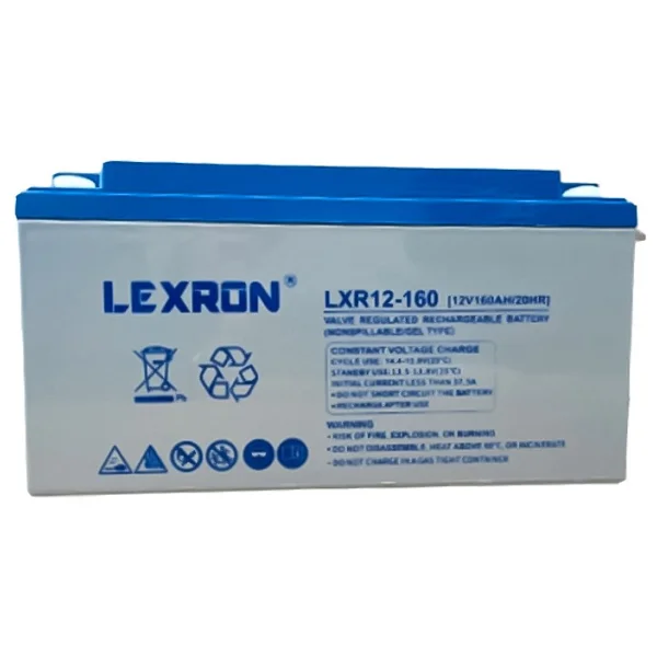 Lexron 12 V Volt 160 Ah Amper Deep Cycle Solar Güneş Jel Akü - Görsel 2