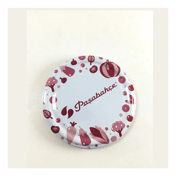 Paşabahçe Konserve Kavanoz Kapağı Kırmızı Desenli 82 Mm 40 Adet - Görsel 3