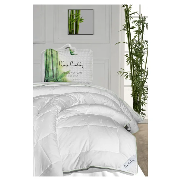 Pierre Cardin Bambu Yorgan Çift Kişilik - 195 X 215 Cm - Beyaz - Görsel 3