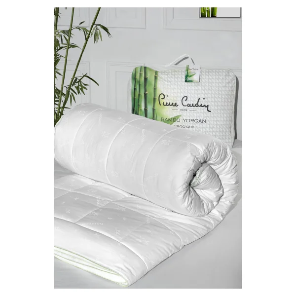 Pierre Cardin Bambu Yorgan Çift Kişilik - 195 X 215 Cm - Beyaz - Görsel 2