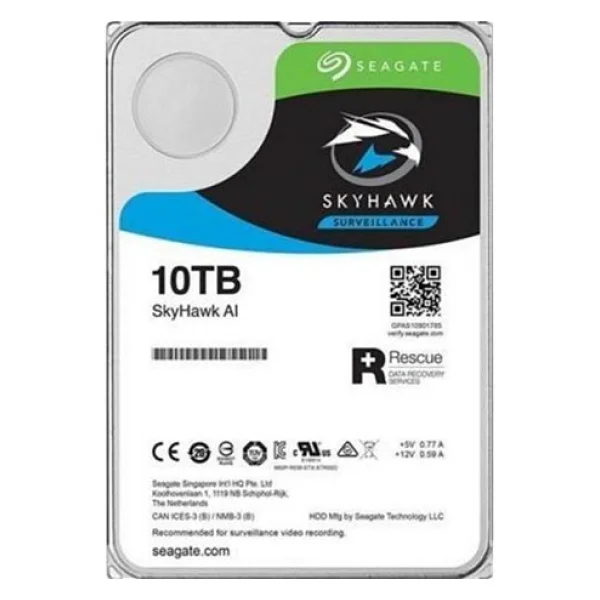 Seagate SkyHawk AI ST10000VE008 SATA 3.0 7200 RPM 3.5" 10 TB Harddisk - Görsel 2