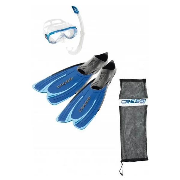 Cressi Agua - Onda - Mexico Palet Maske Şnorkel Set Balıkmarketim - Tek Renk - Blue - 41 - 42 - Görsel 7