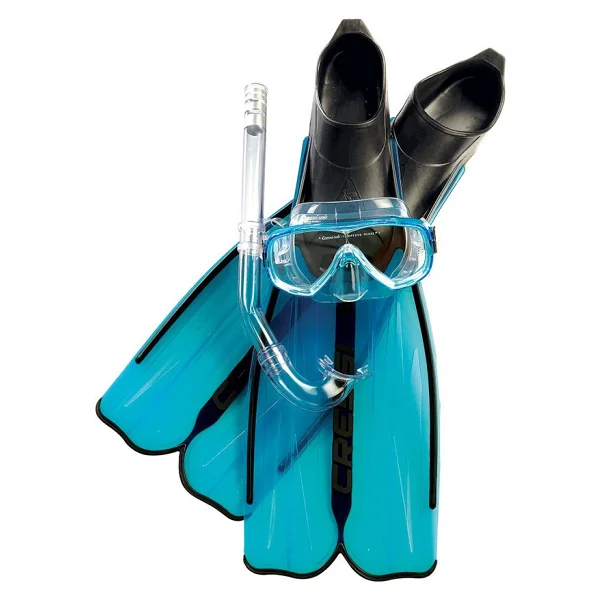 Cressi Rondinella Palet Maske Şnorkel Seti Balıkmarketim - Tek Renk - Aquamarıne - 47 - 48 - Görsel 7