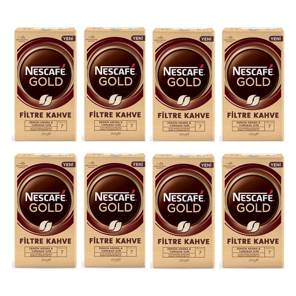 Nescafe Gold Filtre Kahve 250 Gr 8'li - Görsel 3