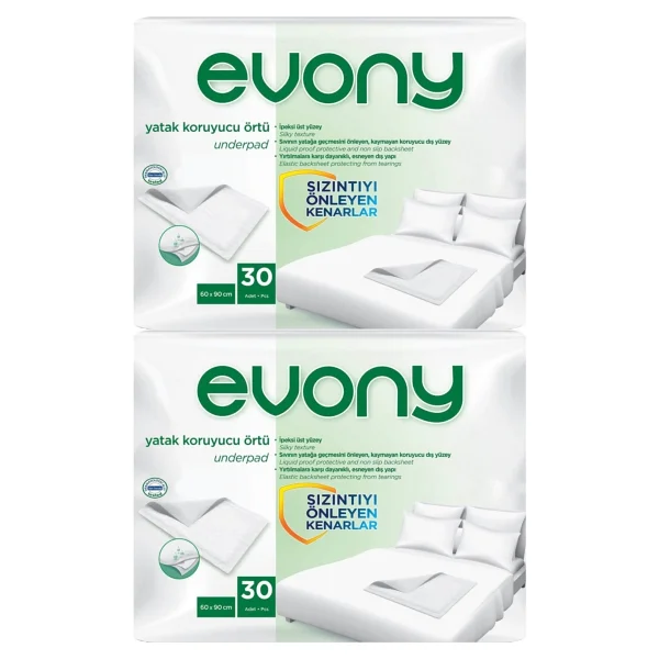 Evony 60x90 Cm 30'lu 2 Adet Yatak Koruyucu Örtü - Görsel 5