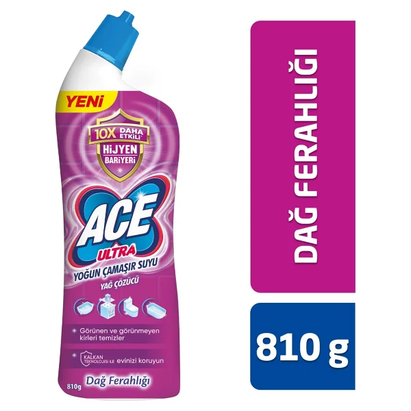 Ace Ultra Power Jel Dağ Ferahlığı Çamaşır Suyu 750 Ml - Görsel 7