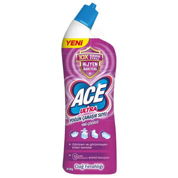 Ace Ultra Power Jel Dağ Ferahlığı Çamaşır Suyu 750 Ml - Görsel 2
