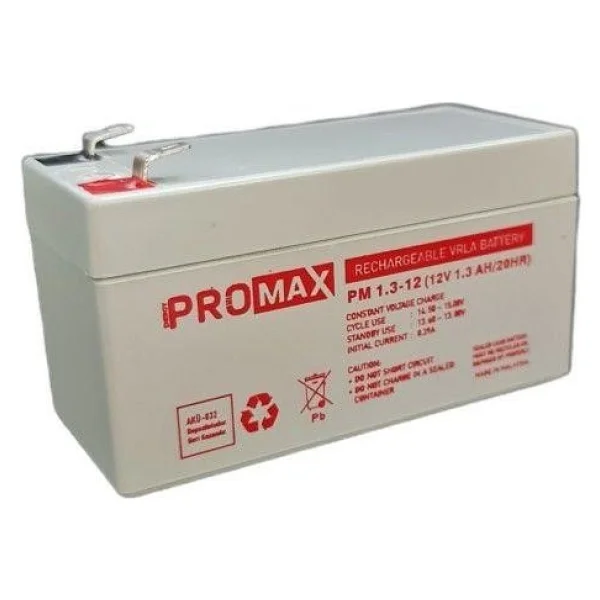 Energy Promax 12volt 1.3amper Akü 12v 1.3ah - Görsel 6