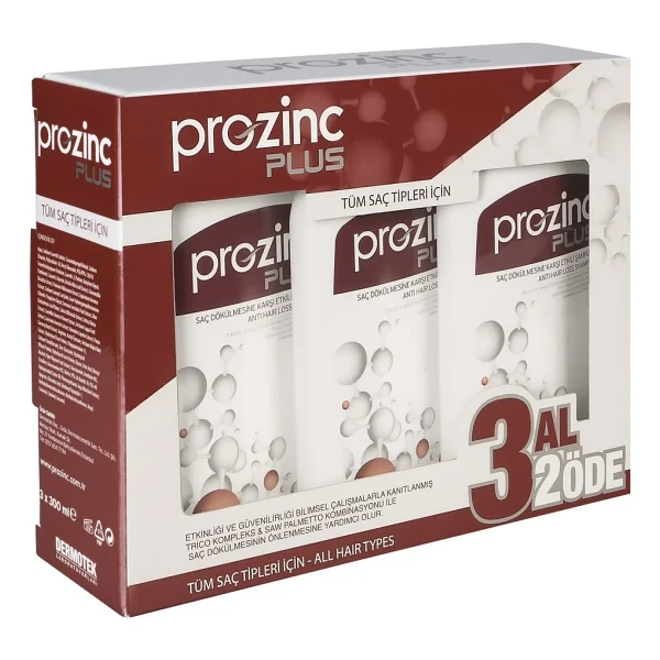 Prozinc Plus 3x300 Ml Saç Dökülmesine Karşı Şampuan - Görsel 7