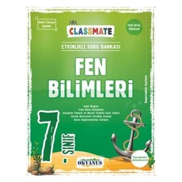 Okyanus Yayıncılık 7. Sınıf Classmate Fen Bilimleri Soru Bankası - Görsel 3