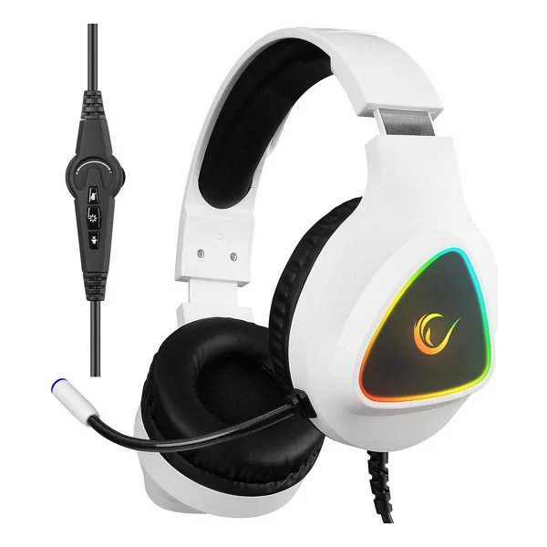 Rampage Moncher M7 Beyaz RGB 7.1 USB Kablolu Kulak Üstü Oyuncu Kulaklığı - Görsel 6
