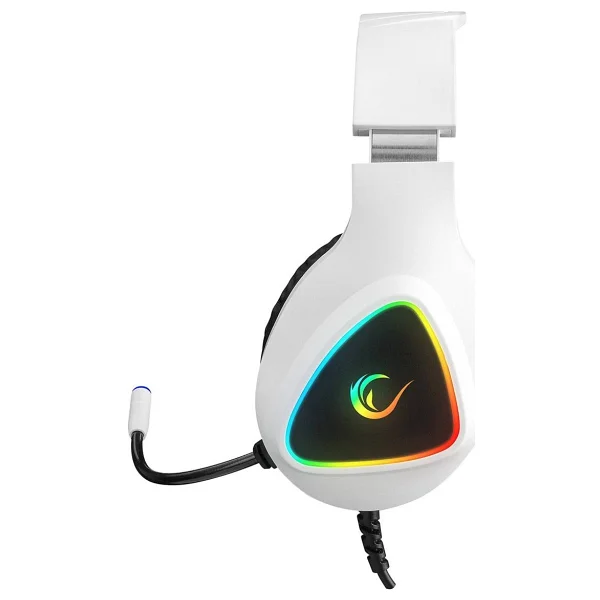 Rampage Moncher M7 Beyaz RGB 7.1 USB Kablolu Kulak Üstü Oyuncu Kulaklığı - Görsel 3