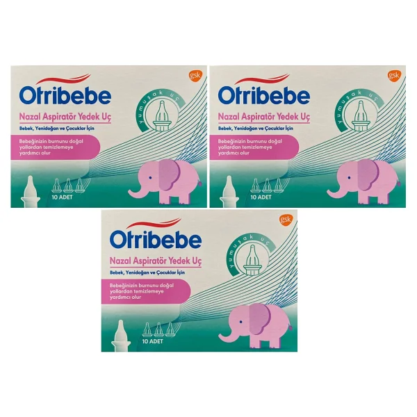 Otribebe Nazal Burun Aspiratörü 10'lu 3 Paket Yedek Uç - Görsel 3