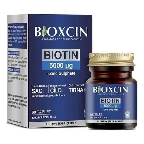 Bioxcin Biotin 5000 Mcg 60 Tablet - Görsel 3