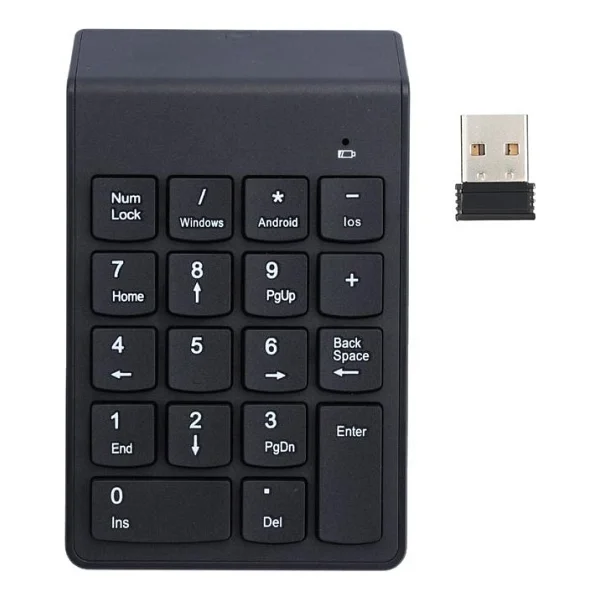 Apera Tr-59 Süper İnce Kablosuz Keypad Klavye Numlock Numped - Görsel 6