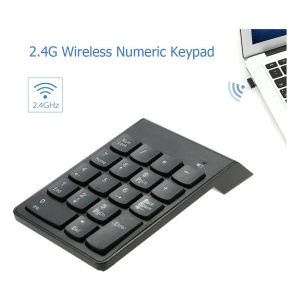 Apera Tr-59 Süper İnce Kablosuz Keypad Klavye Numlock Numped - Görsel 2