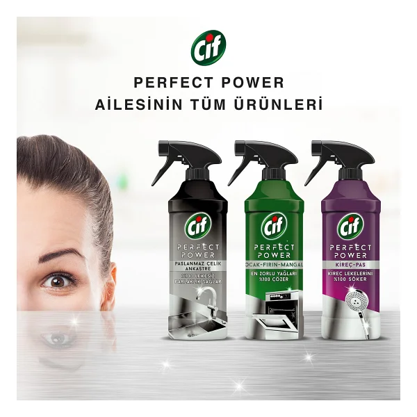 Cif Perfect Power Kireç & Pas Spreyi 435 Ml - Görsel 6