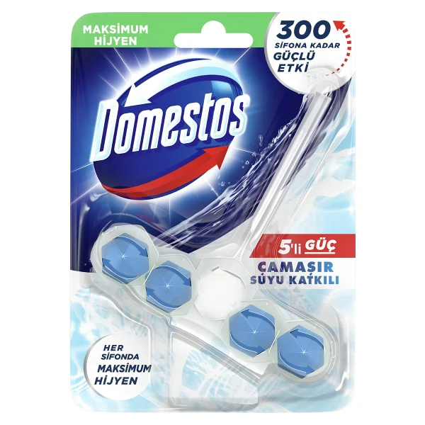 Domestos Wc Blok 5'li Güç Çamaşır Suyu Katkılı - Görsel 2