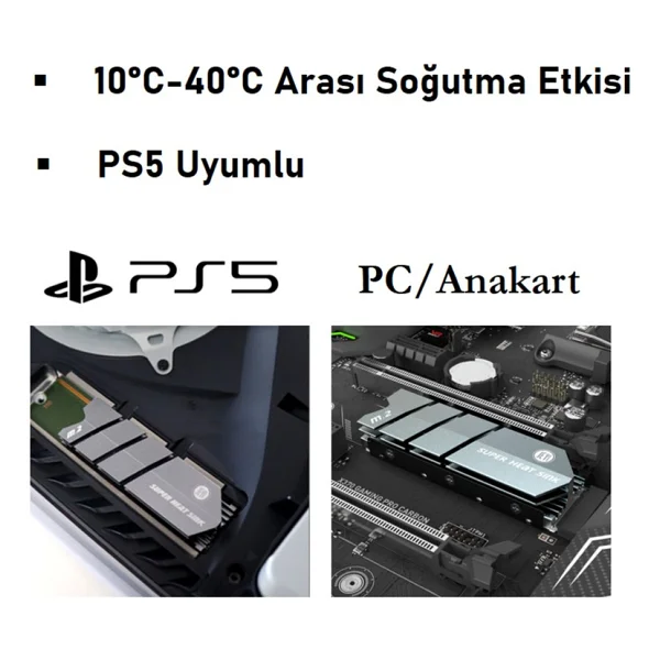 Jeyı Finscold M.2 Nvme M.2 Sata SSD Alüminyum Soğutucu - Görsel 3