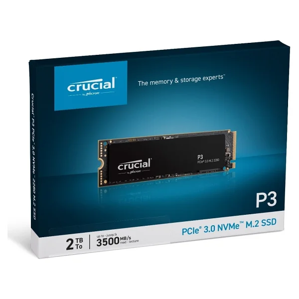 Crucial P3 3d Nand Ct2000p3ssd8 Pcı-Express 3.0 2 TB M.2 SSD - Görsel 3