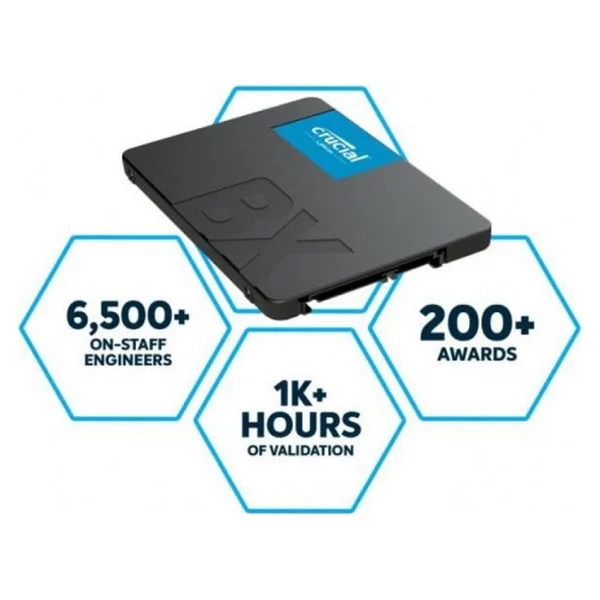 Crucial Bx500 Ct500bx500ssd1 Sata 3.0 2.5" 500 GB SSD - Görsel 3