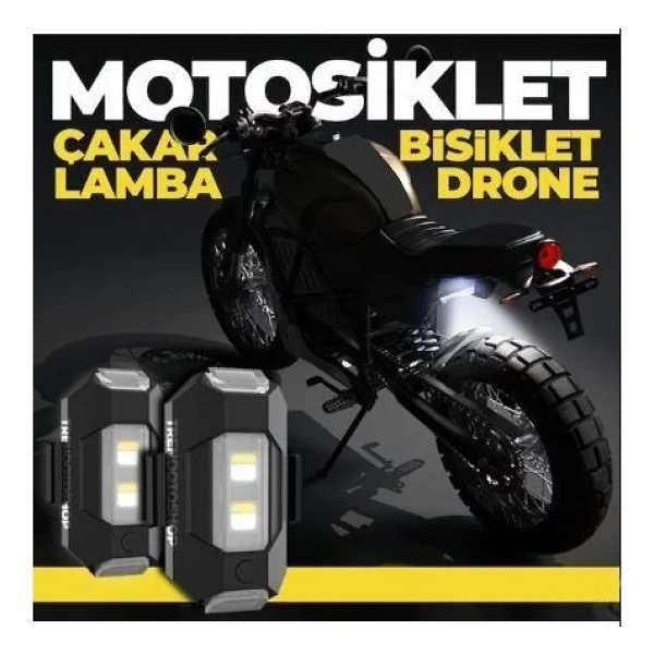 Gpr Kablosuz Mini Çakar Lamba Kablosuz 7 Renk Çakarlı LED Lamba Araba Motosiklet Bisiklet - Görsel 3