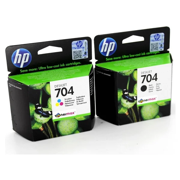 Hp 704 Cn693ae Siyah + Renkli 2'li Set Kartuş - Görsel 6