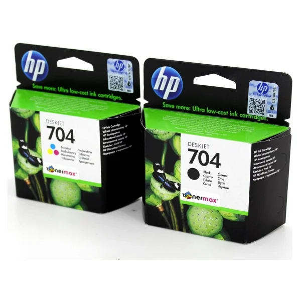 Hp 704 Cn693ae Siyah + Renkli 2'li Set Kartuş - Görsel 2