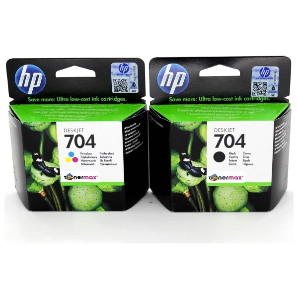 Hp 704 Cn693ae Siyah + Renkli 2'li Set Kartuş - Görsel 3