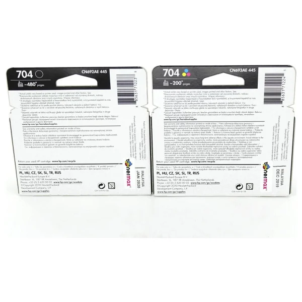 Hp 704 Cn693ae Siyah + Renkli 2'li Set Kartuş - Görsel 4