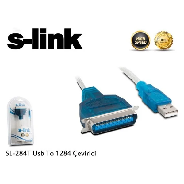 S-Link Sl-284t USB 2.0 Lpt Yazıcı Kablosu - Görsel 3