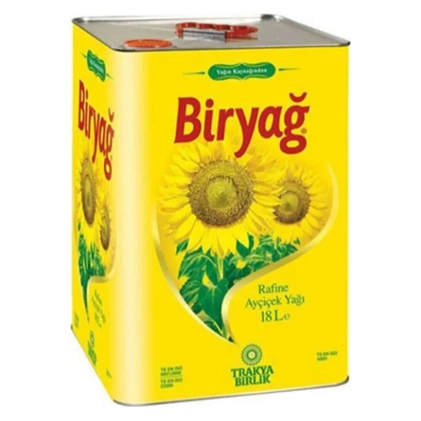 Biryağ Rafine Ayçiçek Yağı 18 Lt Trakya Menşeli Doğal - Görsel 2