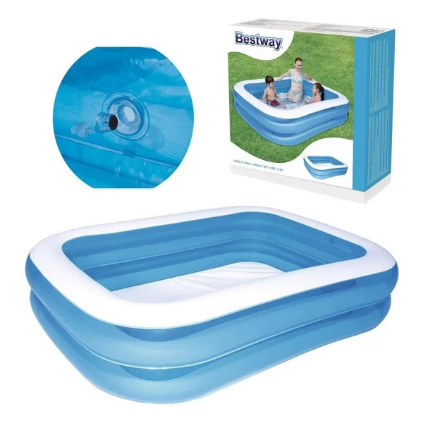 Bestway 12819 211x132x46 Cm Dikdörtgen Büyük Şişme Havuz - Görsel 2