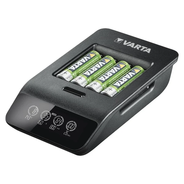 Varta 57684 Smart Lcd Pil Şarj Aleti + 2100 mAh 4'lü Aa Şarjlı Kalem Pil - Görsel 2