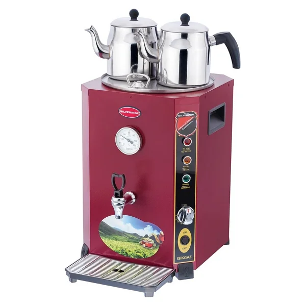 Işıkgaz Silverinox Elit Jumbo 23 Litre 2 Demlikli Çay Kazanı Makinesi Slvr-El-02k - Görsel 4
