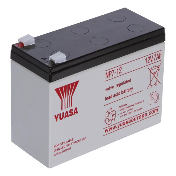 Yuasa NP7-12 12 V 7 Ah Bakımsız Kuru Akü - Görsel 4