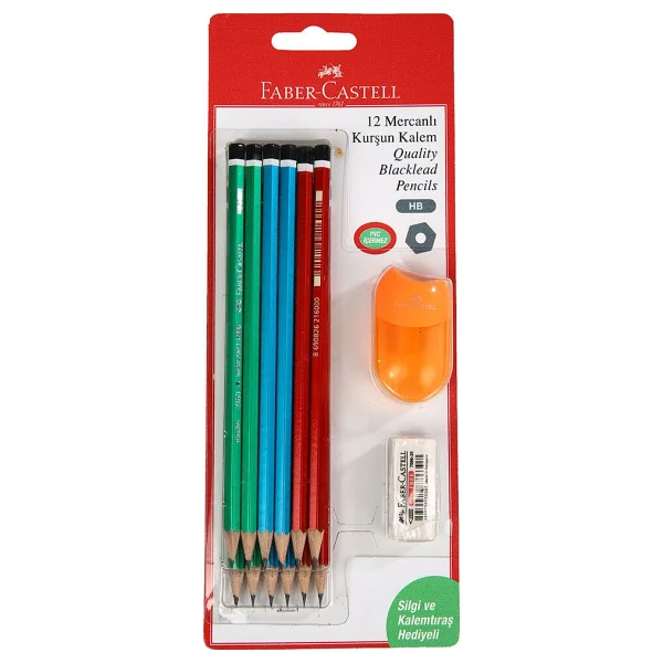 Faber-Castell 12'li Mercanlı Kurşun Kalem Seti - Görsel 2