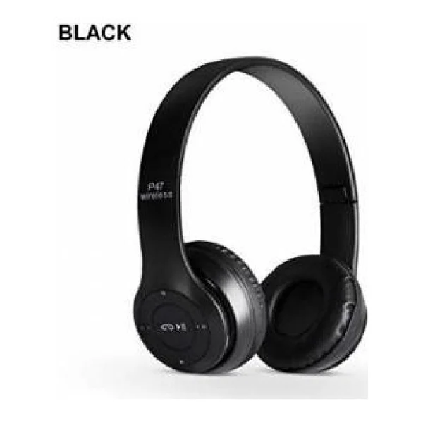 Polygold P47 Kulak Üstü Bluetooth Kulaklık Siyah - Görsel 2