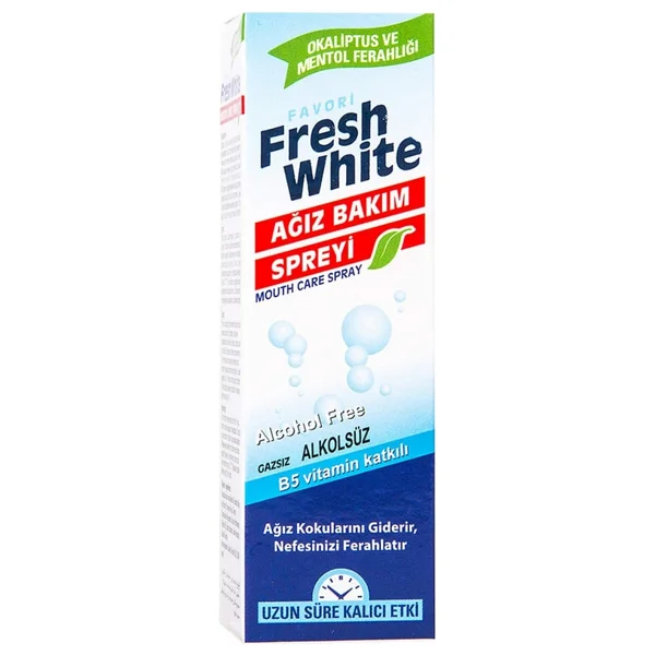 Fresh White Alkolsüz Ağız Kokusu Giderici Ve Önleyici Sprey 30 Ml - Görsel 2